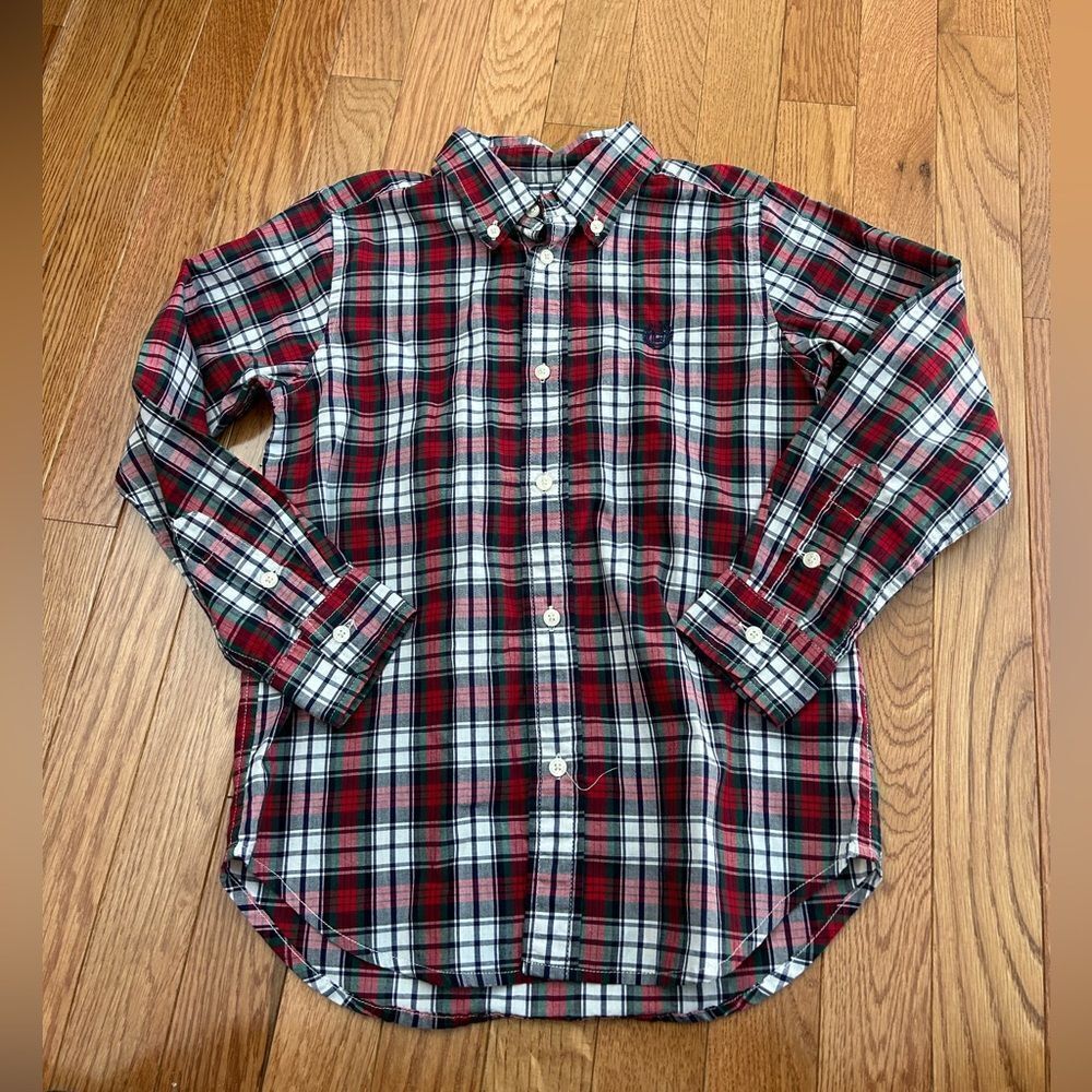 Boys Chaps Plaid Dress Shirt